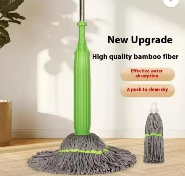 Self-Twisting Water Rotating Mop – 360° Spin Head, Hands-Free Wringing