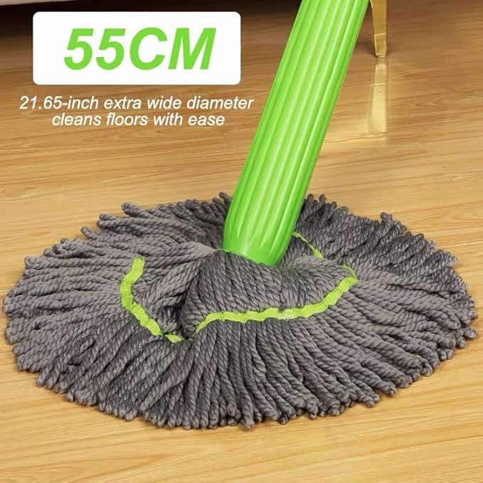 Self-Twisting Water Rotating Mop – 360° Spin Head, Hands-Free Wringing