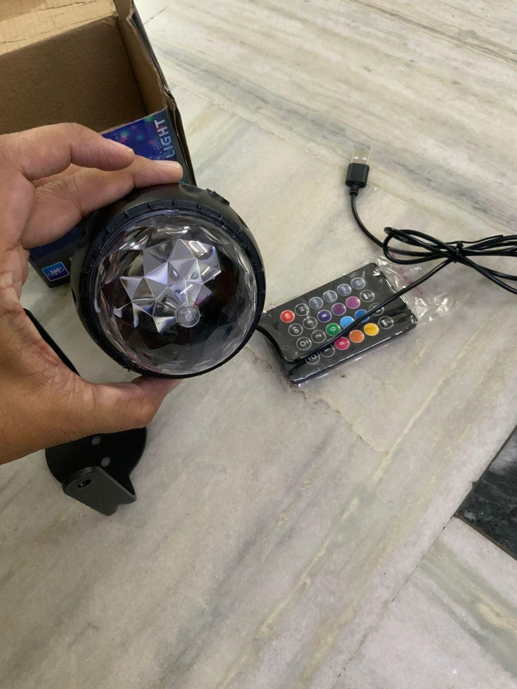 Party Disco Light – Sound Activated RGB LED Rotating Light