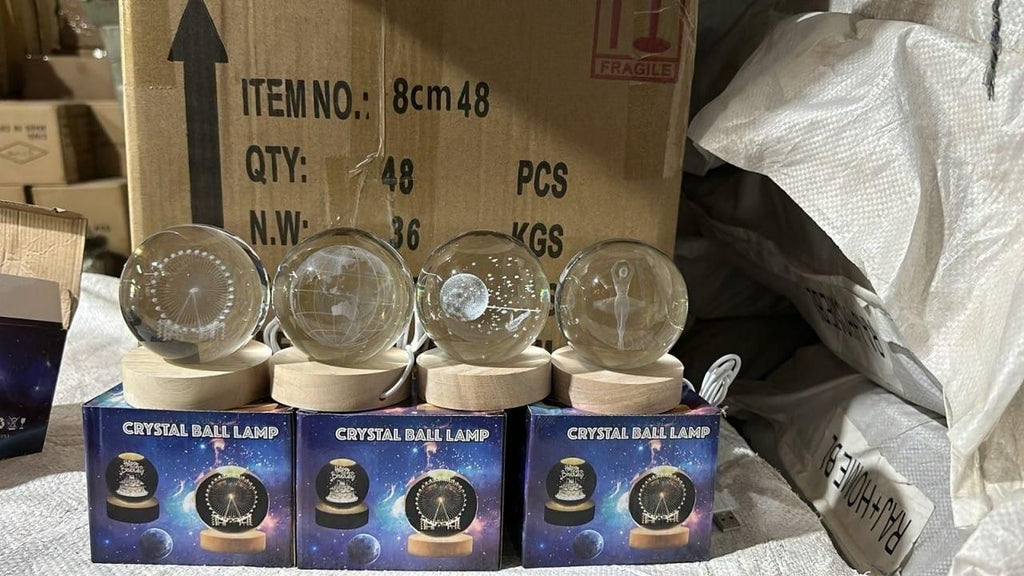 Crystal 3D Galaxy Lamp Ball – USB LED Night Light